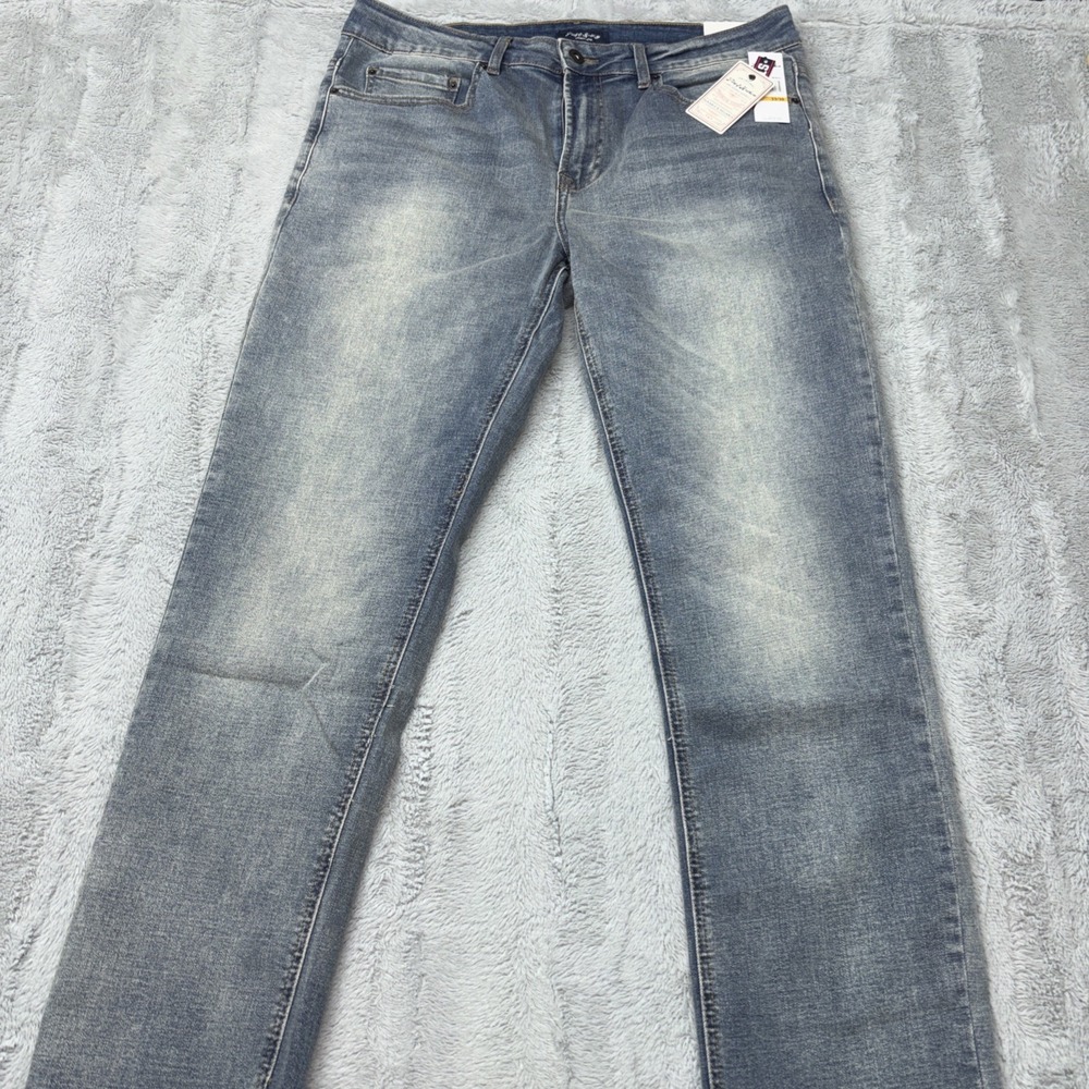 Flag And Anthem Premium Denim Jeans Slim Straight Springville Wash NWT 33x30